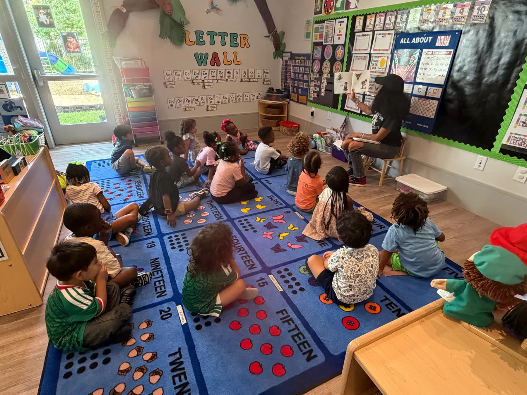 Children experiencing a classroom activity at Visionary Preschool